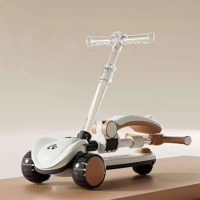 اسکوتر کودک چراغدار رنگ قهوه ای کد 6937149