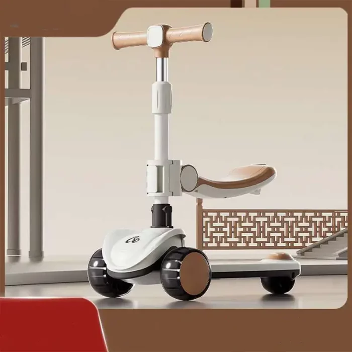 اسکوتر کودک چراغدار رنگ قهوه ای کد 6937149