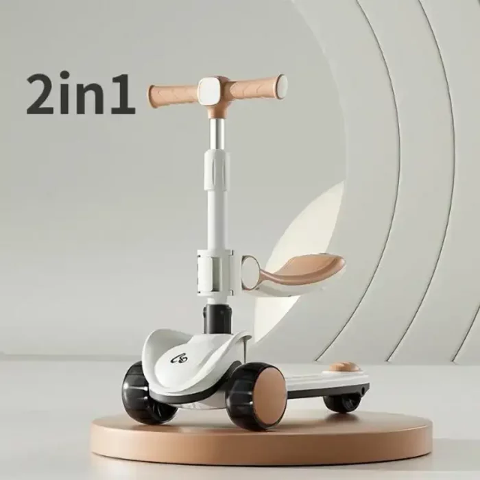 اسکوتر کودک چراغدار رنگ قهوه ای کد 6937149