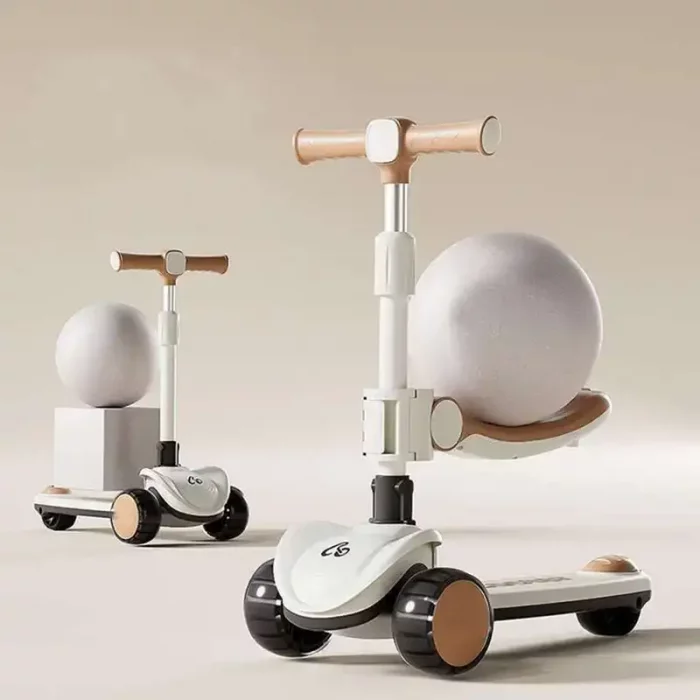 اسکوتر کودک چراغدار رنگ قهوه ای کد 6937149