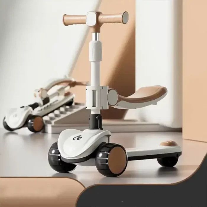 اسکوتر کودک چراغدار رنگ قهوه ای کد 6937149