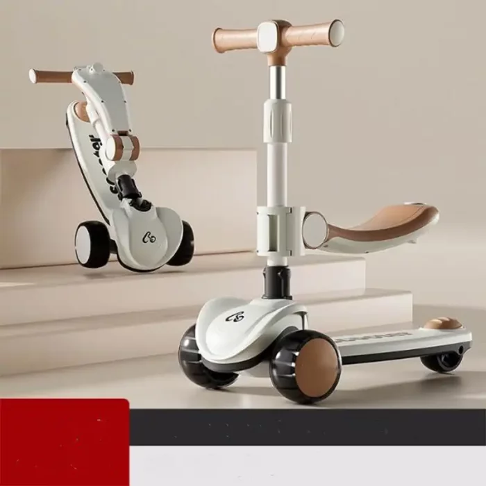 اسکوتر کودک چراغدار رنگ قهوه ای کد 6937149