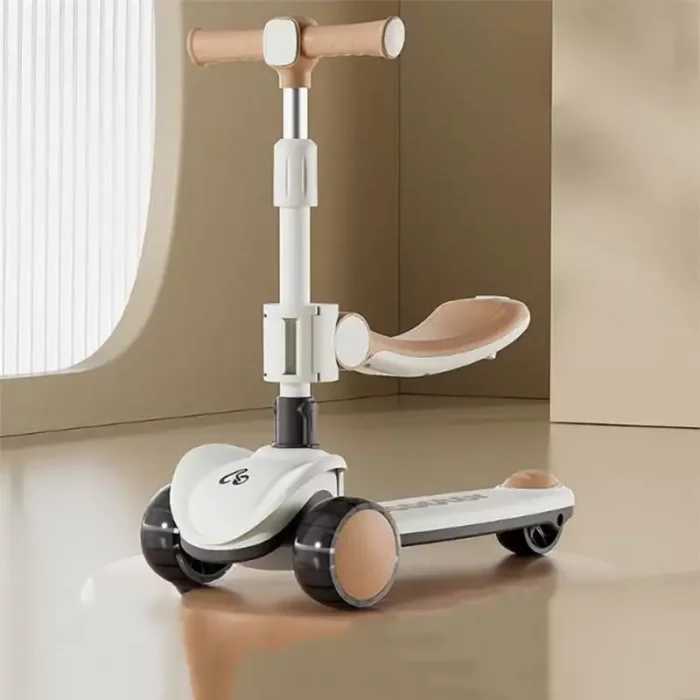 اسکوتر کودک چراغدار رنگ قهوه ای کد 6937149