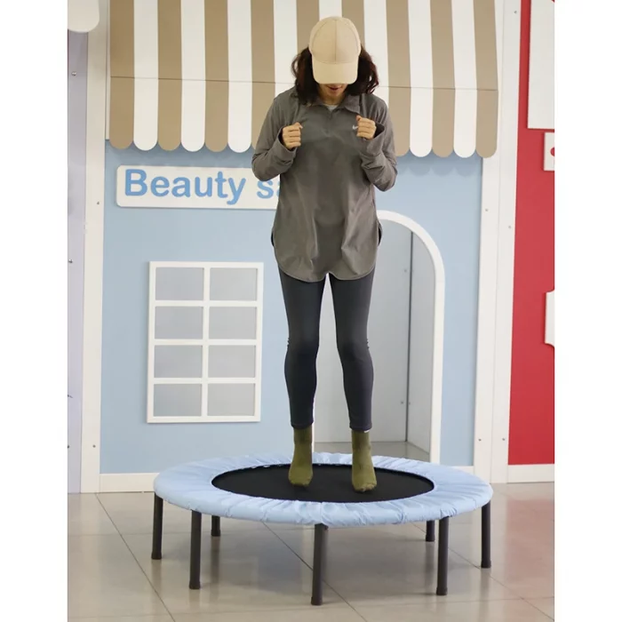 ترامپولین جامپینگ کودک کشی قطر 120 سانتی متر رنگ آبی مشکی کد 4061758