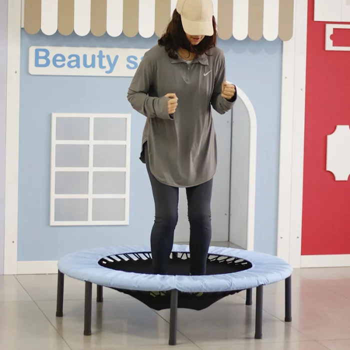 ترامپولین جامپینگ کودک کشی قطر 120 سانتی متر رنگ آبی مشکی کد 4061758