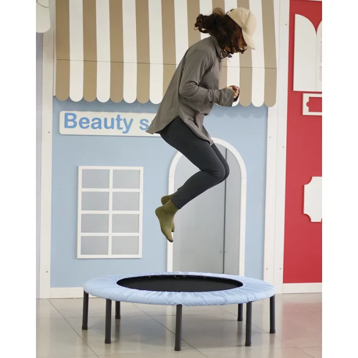 ترامپولین جامپینگ کودک کشی قطر 120 سانتی متر رنگ آبی مشکی کد 4061758