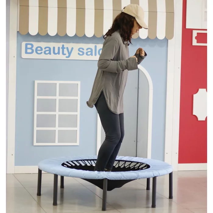 ترامپولین جامپینگ کودک کشی قطر 120 سانتی متر رنگ آبی مشکی کد 4061758