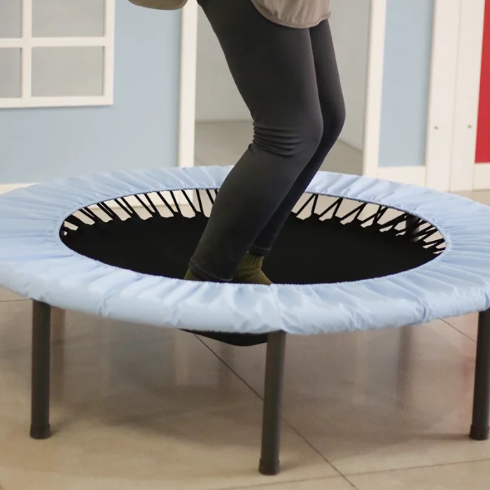 ترامپولین جامپینگ کودک کشی قطر 120 سانتی متر رنگ آبی مشکی کد 4061758