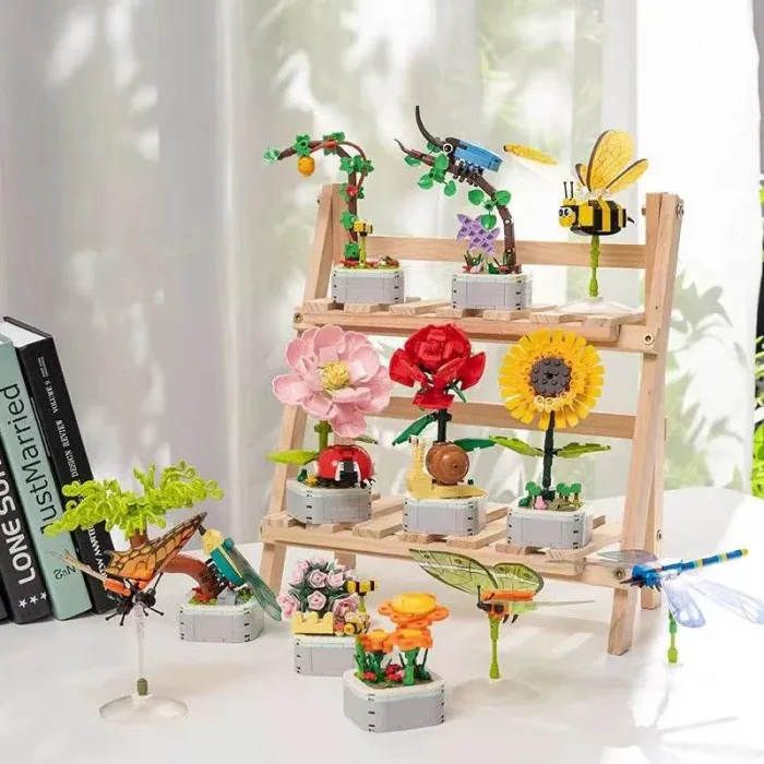 اسباب بازی لگو گل و حشرات مدل حلزون کد 103F1