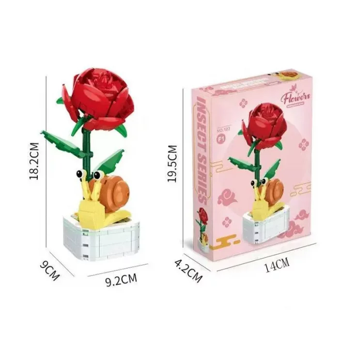 اسباب بازی لگو گل و حشرات مدل حلزون کد 103F1