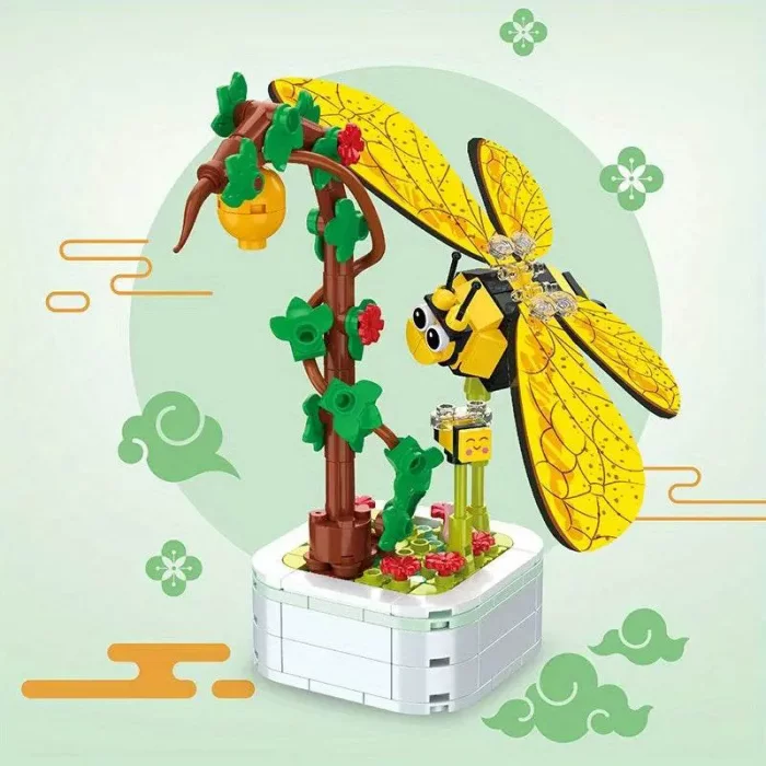 اسباب بازی لگو گل و حشرات مدل زنبور کد 103F2