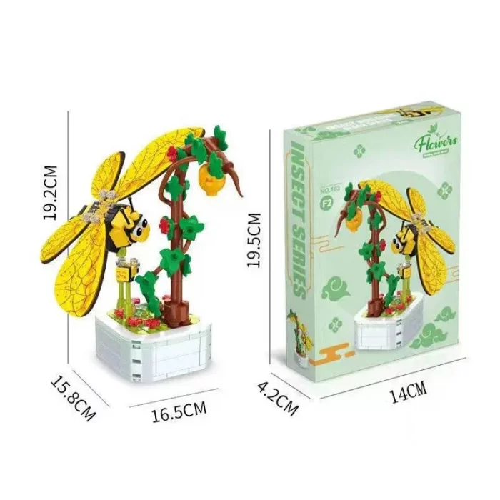 اسباب بازی لگو گل و حشرات مدل زنبور کد 103F2