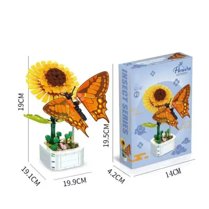 اسباب بازی لگو گل و حشرات مدل پاپلی کد 103F3
