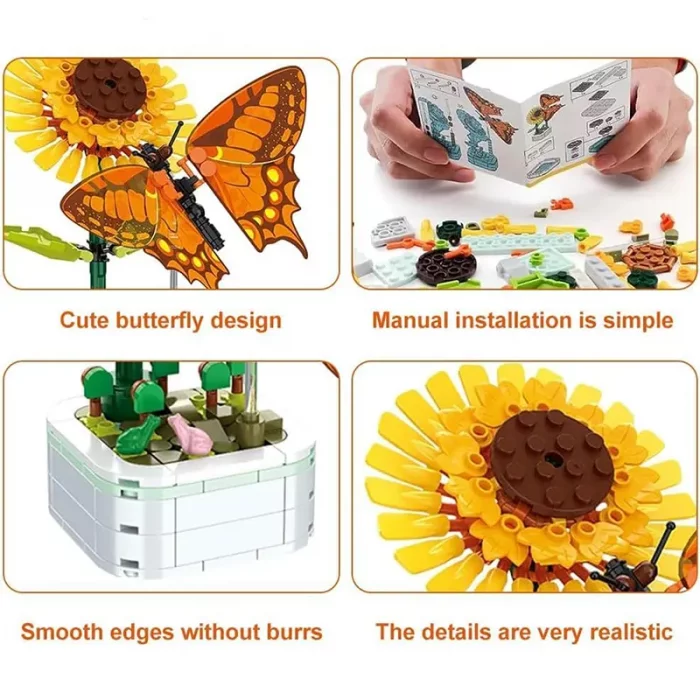 اسباب بازی لگو گل و حشرات مدل پاپلی کد 103F3