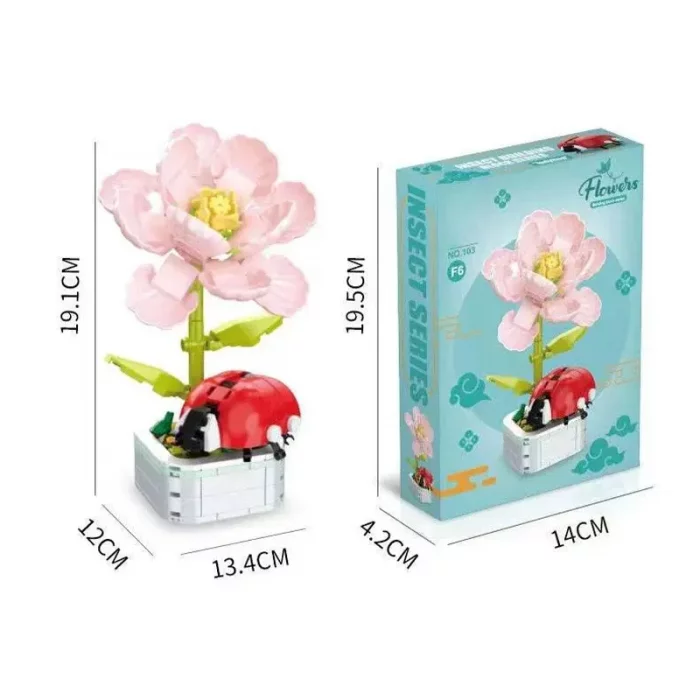 اسباب بازی لگو گل و حشرات مدل کفشدوزک کد 103F6