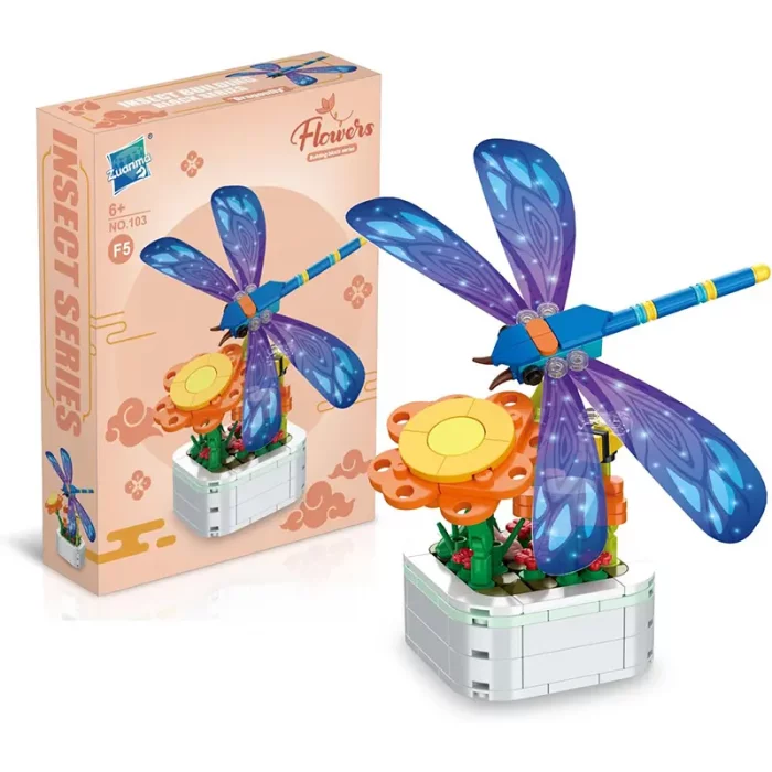 اسباب بازی لگو گل و حشرات مدل سنجاقک کد 103F5