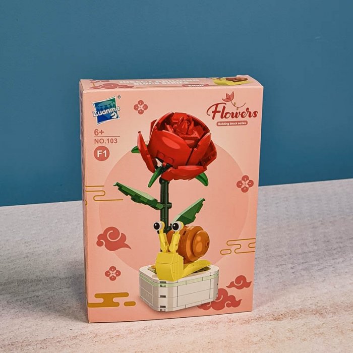 اسباب بازی لگو گل و حشرات مدل حلزون کد 103F1