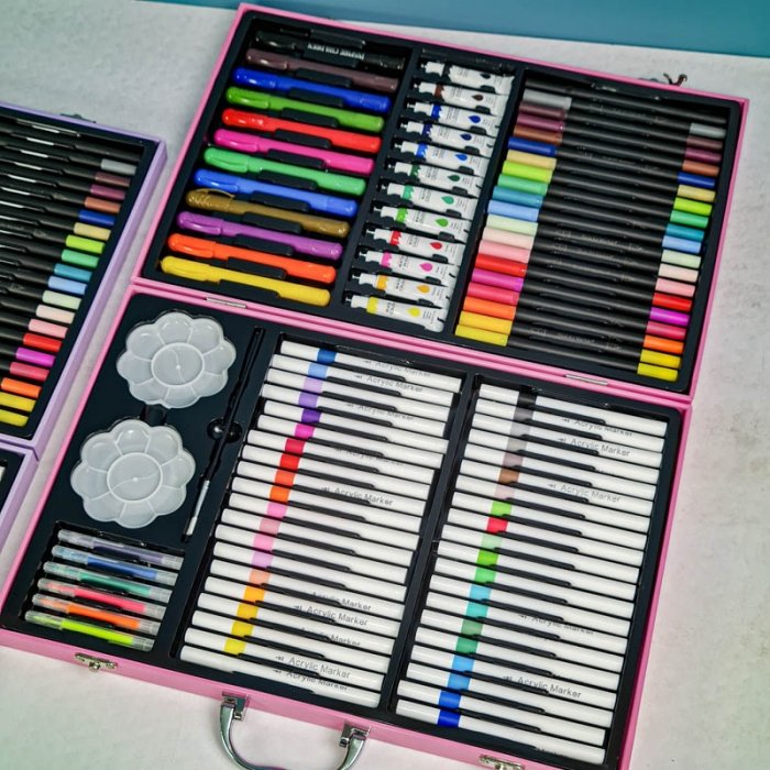 کیف ست نقاشی 113 تکه مدل کرومی کد 6942199