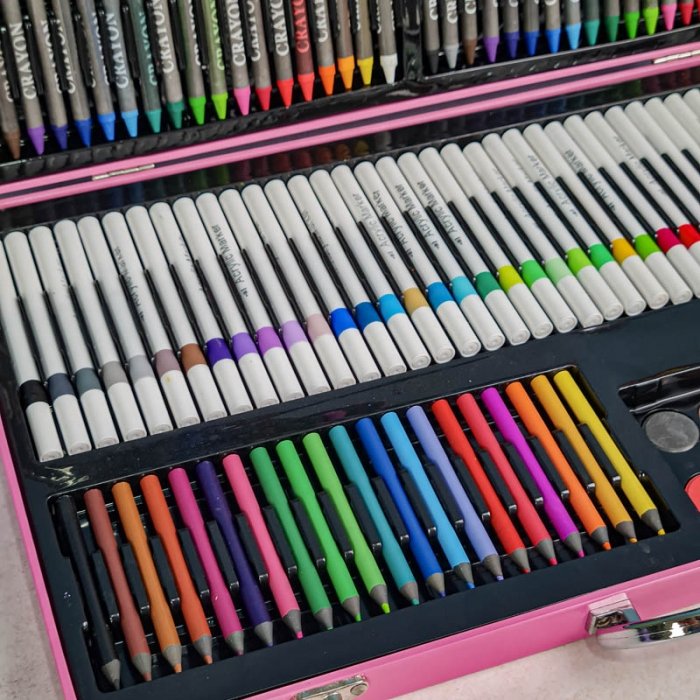 کیف ست نقاشی 180 تکه مدل کرومی کد 344561