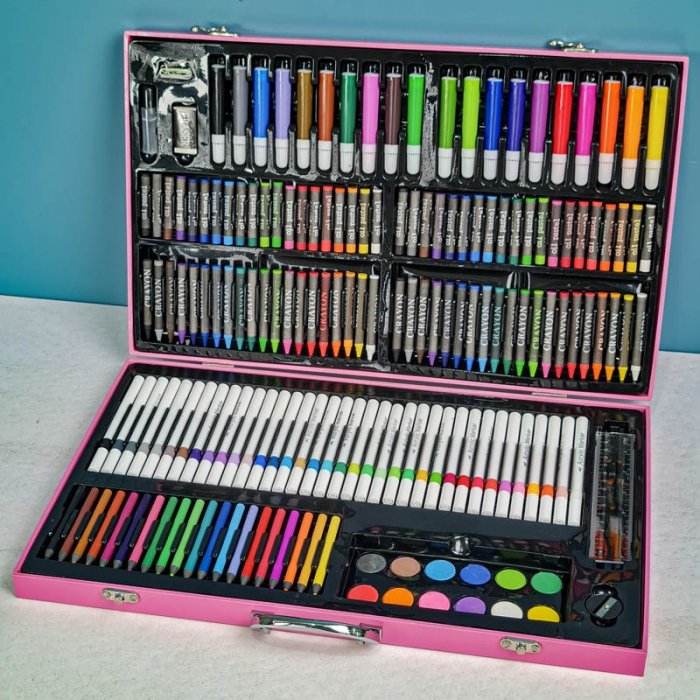 کیف ست نقاشی 180 تکه مدل کرومی کد 344561