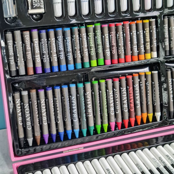 کیف ست نقاشی 180 تکه مدل کرومی کد 344561