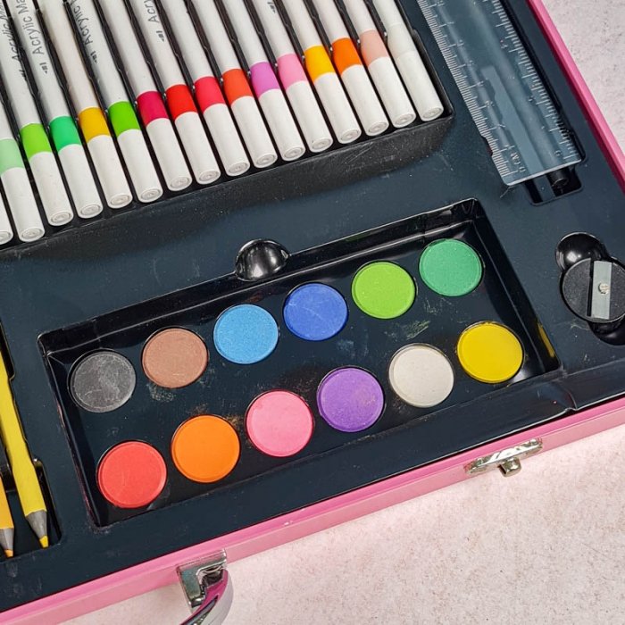 کیف ست نقاشی 180 تکه مدل کرومی کد 344561