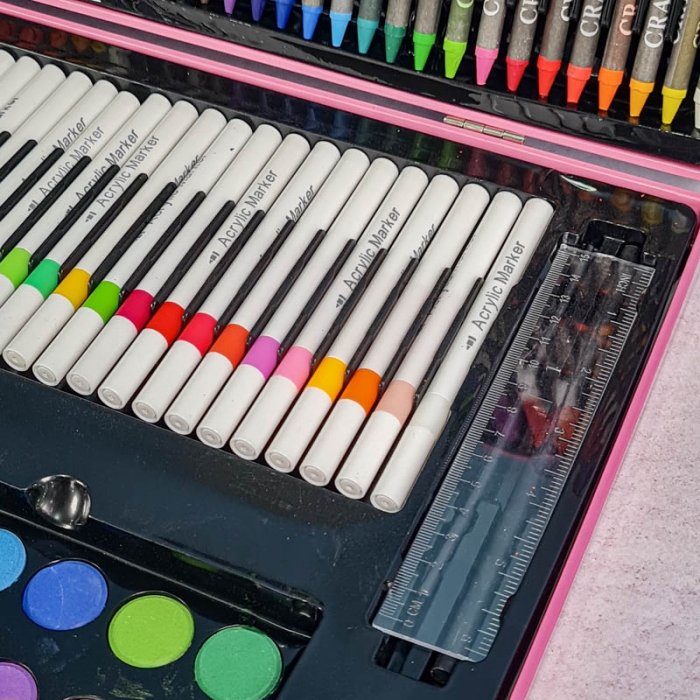 کیف ست نقاشی 180 تکه مدل کرومی کد 344561