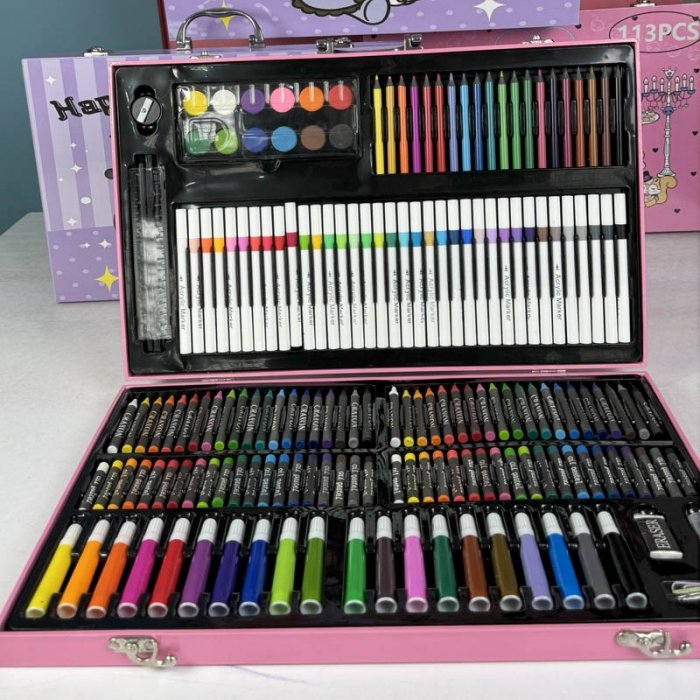 کیف ست نقاشی 180 تکه مدل کرومی کد 344561