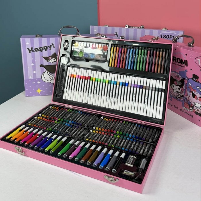 کیف ست نقاشی 180 تکه مدل کرومی کد 344561