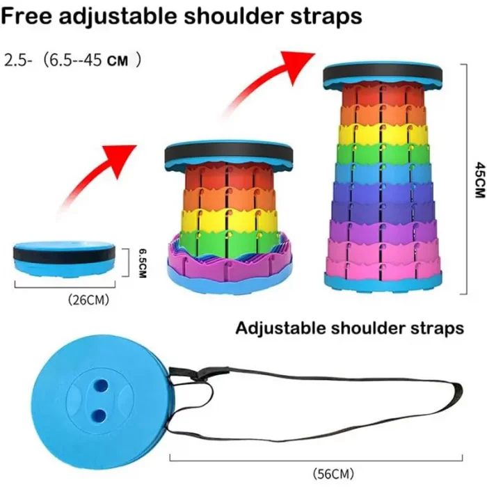 صندلی تاشو رنگین کمانی کد 976A2