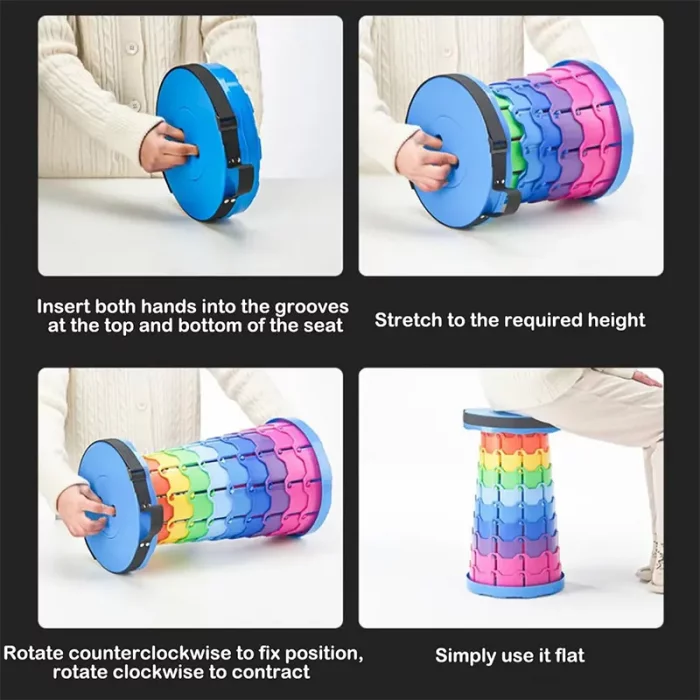 صندلی تاشو رنگین کمانی کد 976A2