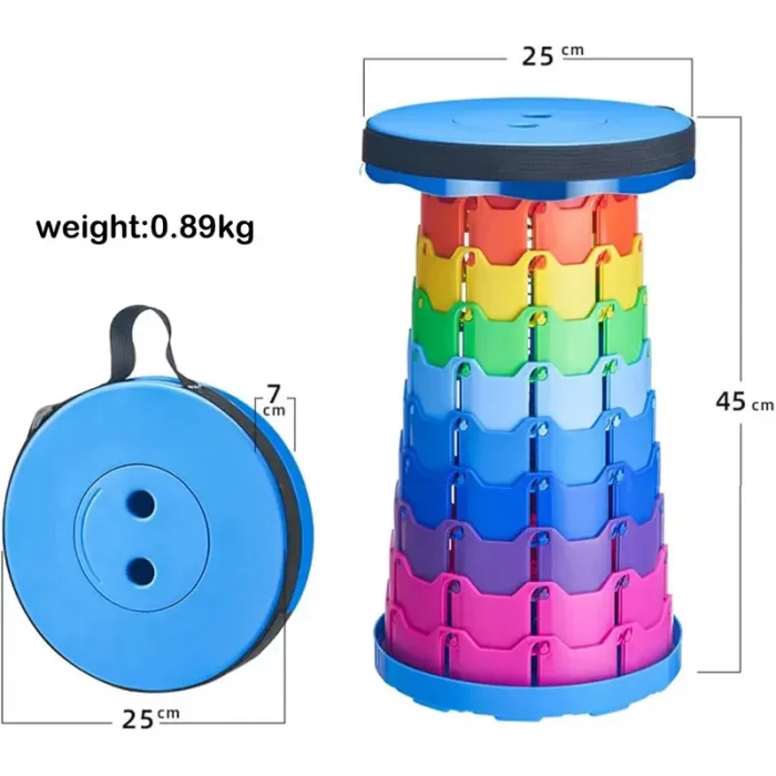 صندلی تاشو رنگین کمانی کد 976A2