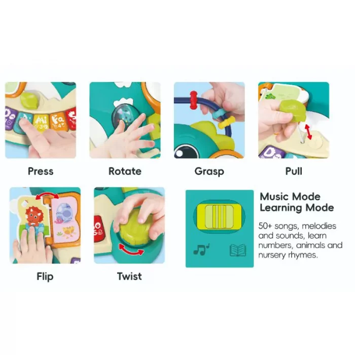 اسباب بازی پیانو موزیکال هولی تویز Huile Toys طرح دایناسور کد HE8976