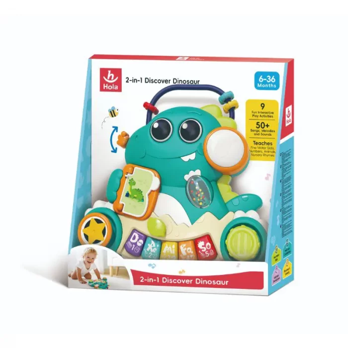 اسباب بازی پیانو موزیکال هولی تویز Huile Toys طرح دایناسور کد HE8976