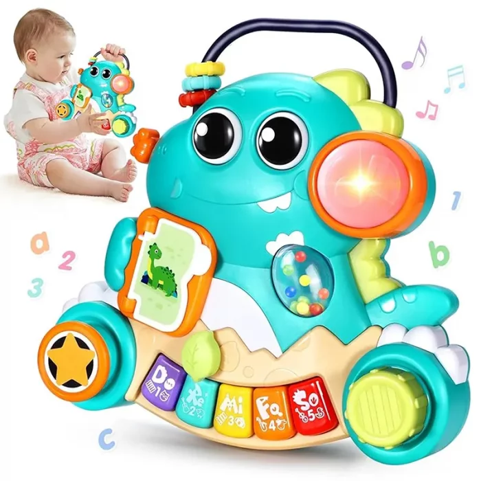 اسباب بازی پیانو موزیکال هولی تویز Huile Toys طرح دایناسور کد HE8976