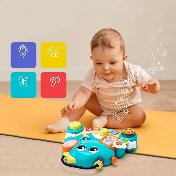 اسباب بازی پیانو موزیکال هولی تویز Huile Toys طرح دایناسور کد HE8976