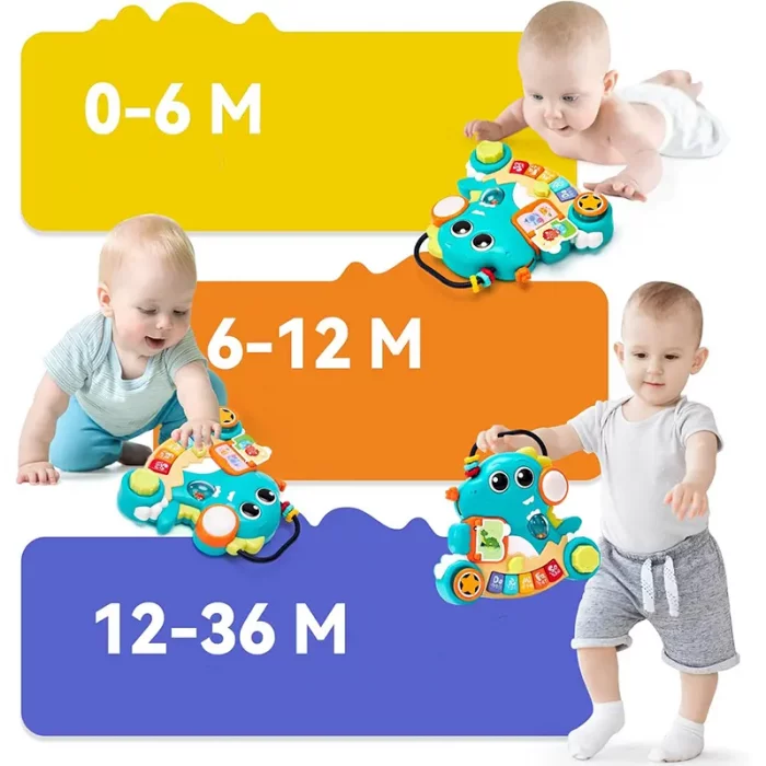 اسباب بازی پیانو موزیکال هولی تویز Huile Toys طرح دایناسور کد HE8976