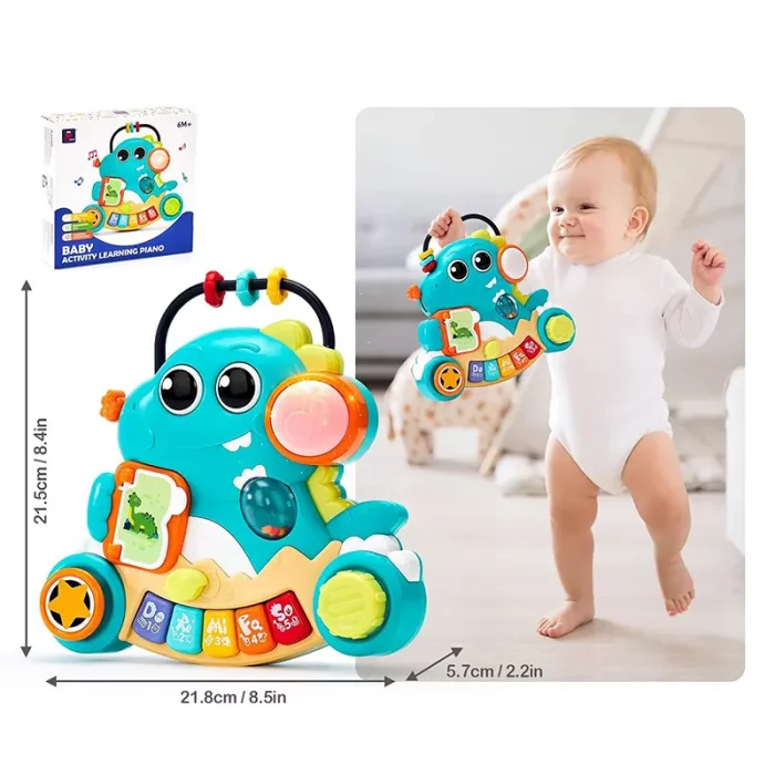 اسباب بازی پیانو موزیکال هولی تویز Huile Toys طرح دایناسور کد HE8976