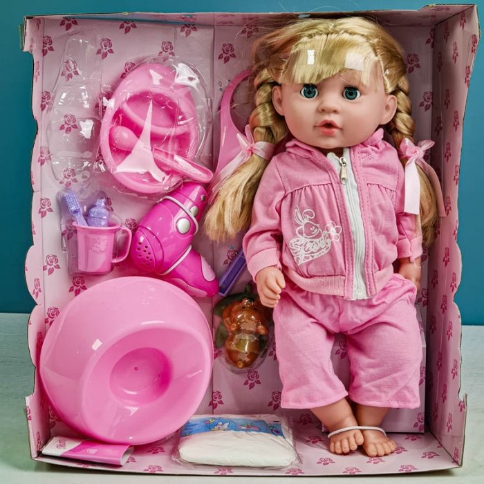 عروسک دخترانه جیشی موزیکال با لوازم کد 660054