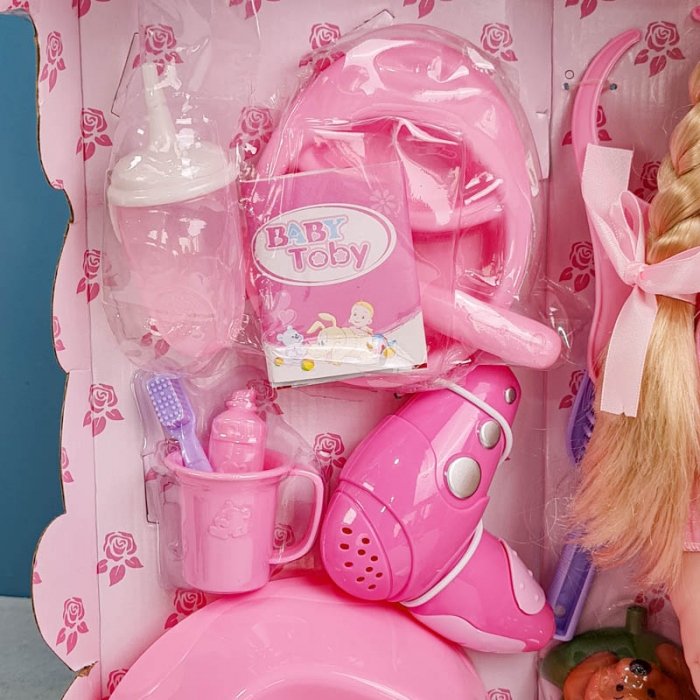 عروسک دخترانه جیشی موزیکال با لوازم کد 660056