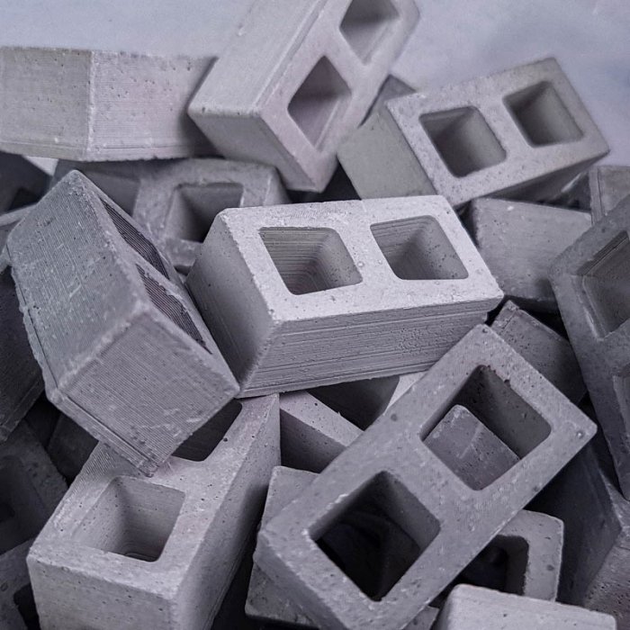 بلوک سیمانی فله ای 100 قطعه ای اشل طوسی ESHEL کد 092759