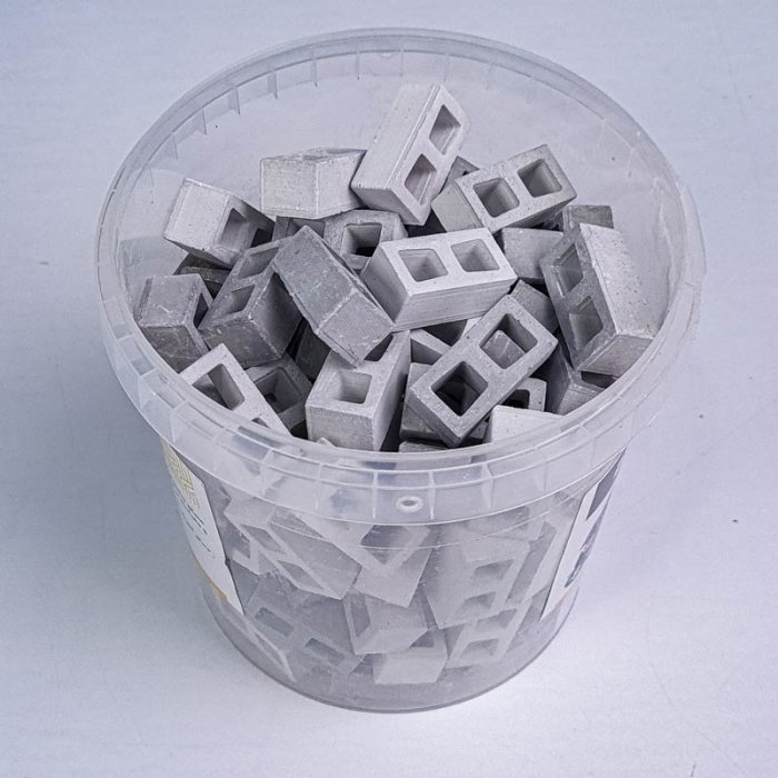 بلوک سیمانی فله ای 100 قطعه ای اشل طوسی ESHEL کد 092759