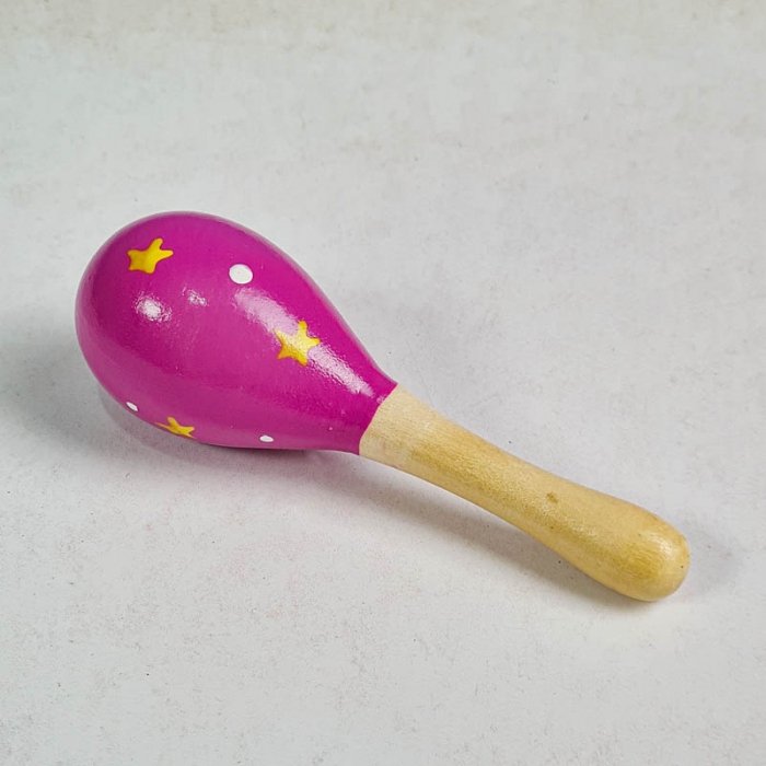 اسباب بازی جغجغه چوبی طرح دار سایز کوچک کد 6827883