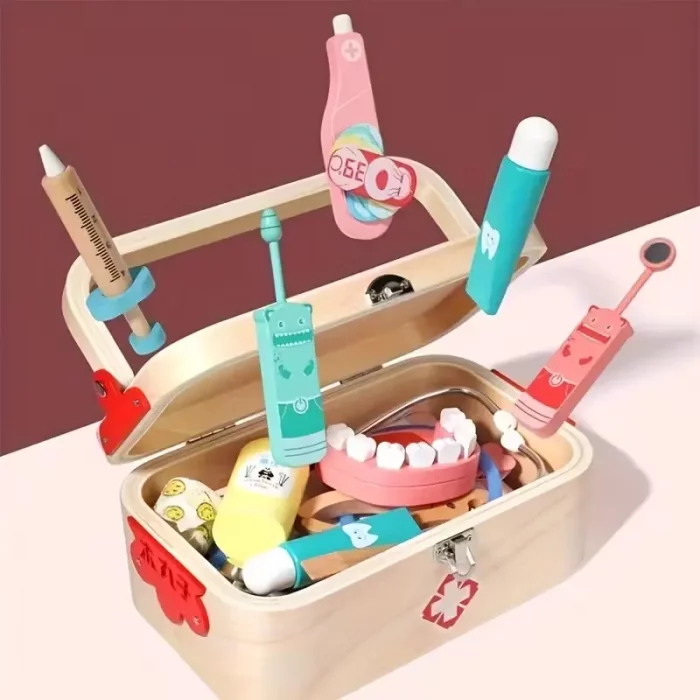 اسباب بازی کیف دندانپزشکی چوبی کد JHTOY353