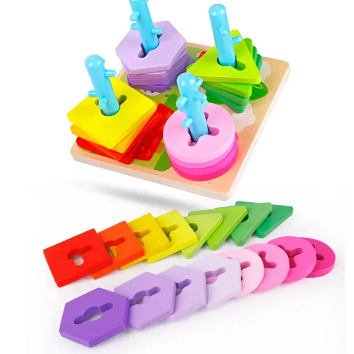 اسباب بازی مکعب هوش و فعالیت چوبی کد MWZ2070