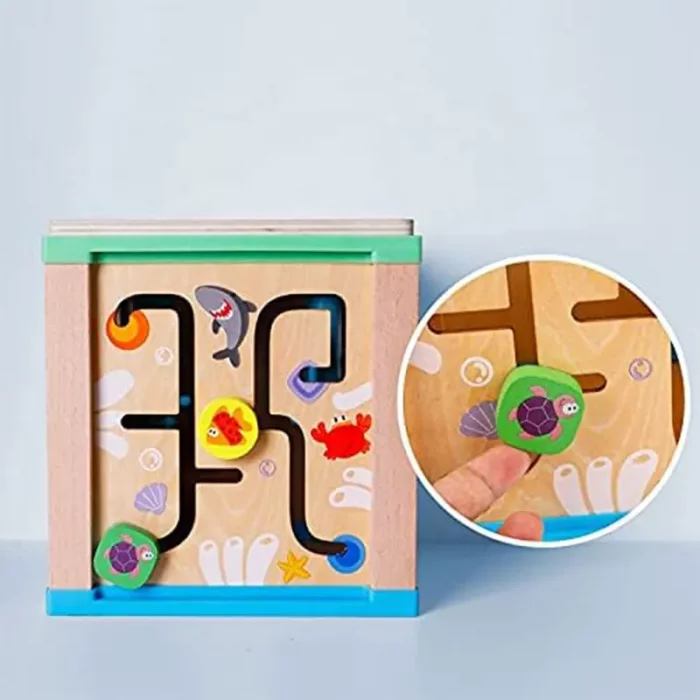 اسباب بازی مکعب هوش و فعالیت چوبی کد MWZ2070