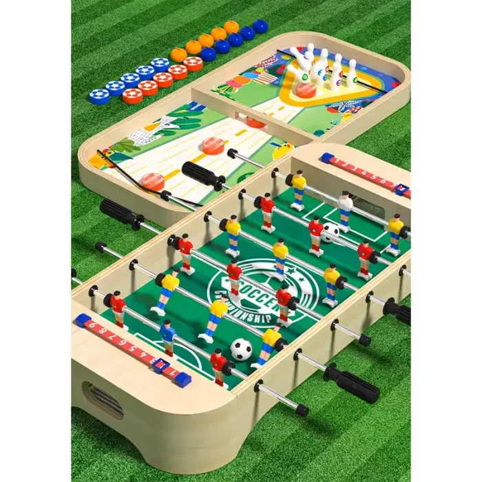 فوتبال دستی و برد گیم چوبی کد JHTOY900