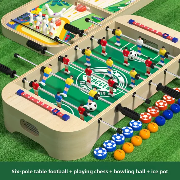 فوتبال دستی و برد گیم چوبی کد JHTOY900