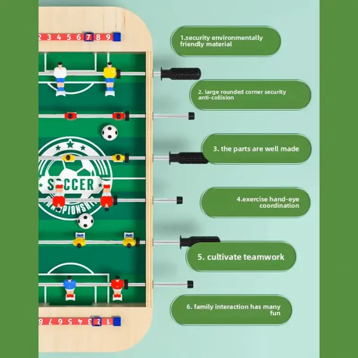 فوتبال دستی و برد گیم چوبی کد JHTOY900