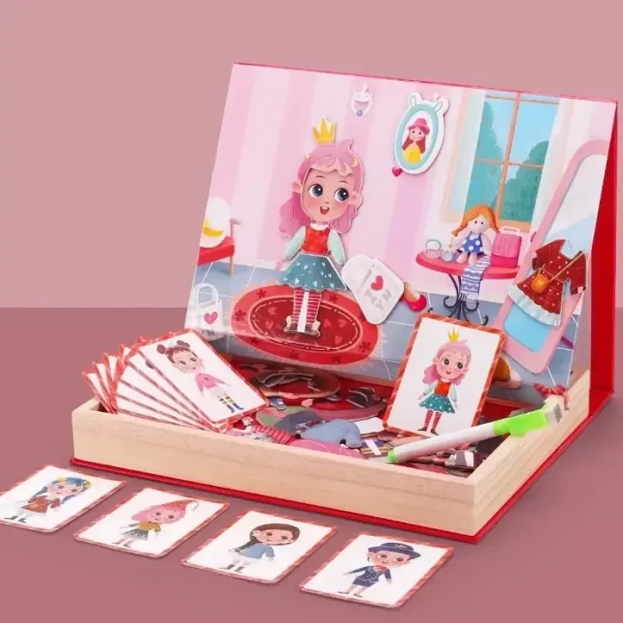 پازل مگنتی وایت برد مدل مد و لباس کد JHTOY227